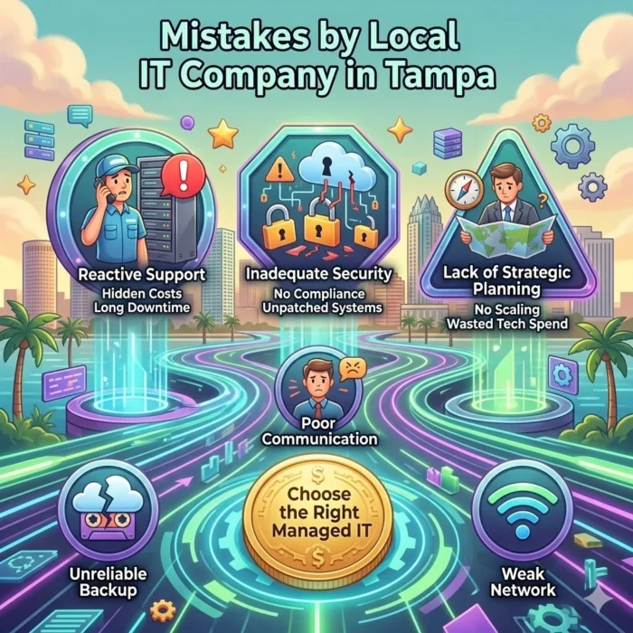 An infographic showing business made for IT services in Tampa Businesses.