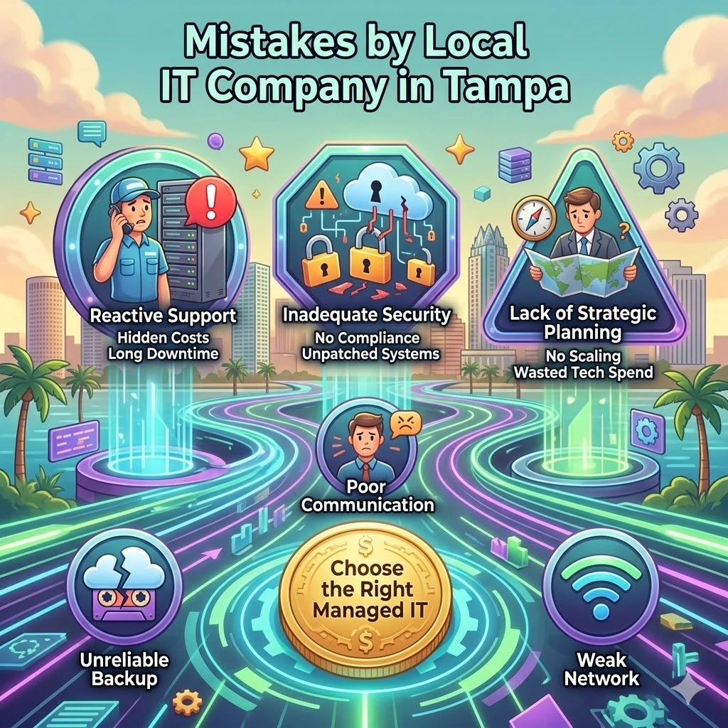 An infographic showing business made for IT services in Tampa Businesses.